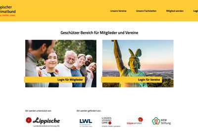 Lippischer Heimatbund - Login für Vereine und Mitglieder
